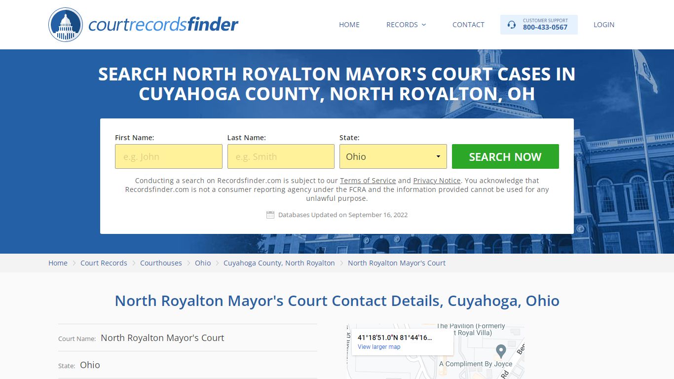 North Royalton Mayor's Court Case Search - RecordsFinder